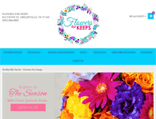 Tablet Screenshot of flowers4keeps.com